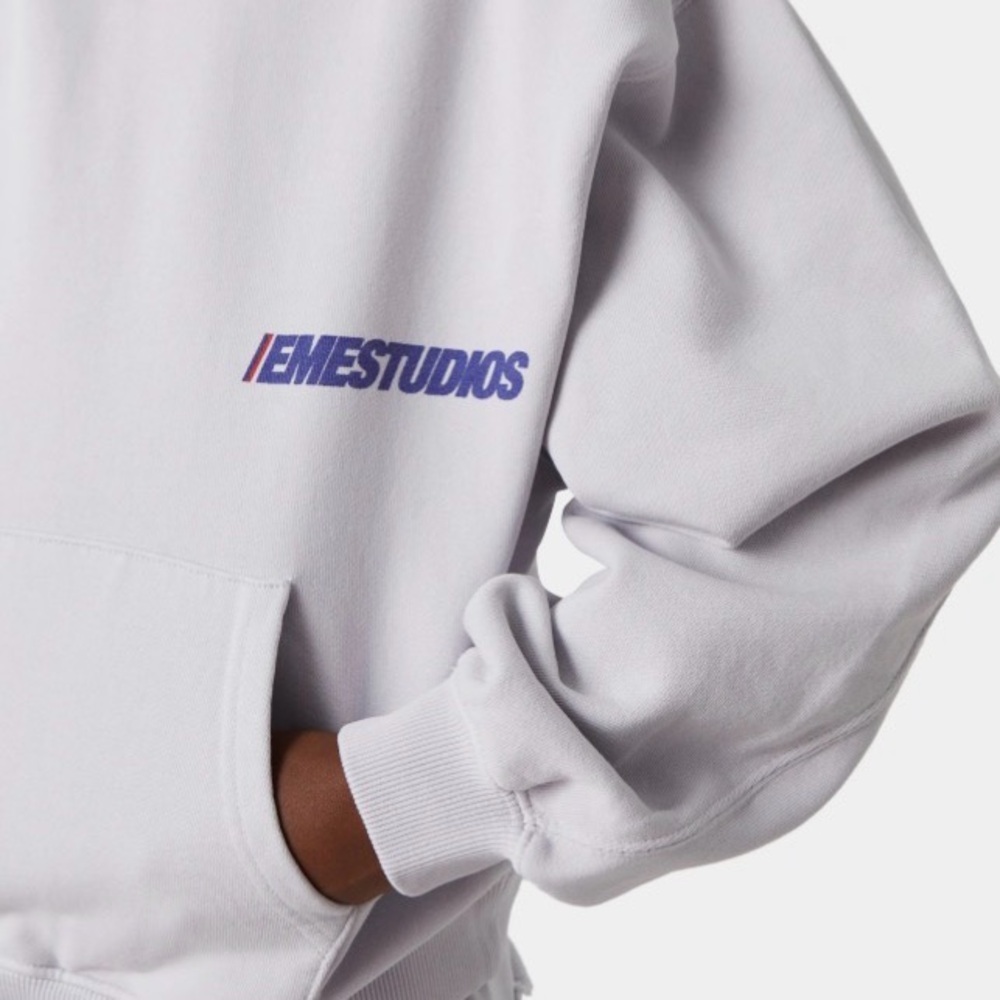 EMESTUDIOS Heather Grey oversized  Hoodie